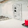 Mounted Pot Lid Rack Pot Cover Organizer Holder for Cabinet Door Wall 5 Lids