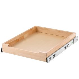 Pull Out Cabinet Organizer Soft Close Slide Out Shelf Wood Drawer 17"W x 21"D