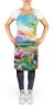 Louisiana Magnolias in Watercolor Apron Cooking Kitchen Server Baking Crafts Gardening for Adult Women Men, Unisex, Large, Multicolor