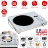 3500W Electric Single Ceramic Stove Electric Cooktop Hot Plate Infrared Countertop Burner with 12 Power & Temperature Levels 0-3H Timer Portable Handl