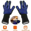 BBQ Gloves 1472°F Heat Resistant Grill Gloves Anti-slip Carbon Fiber BBQ Gloves Oven Gloves Mitts For Barbecue Cooking Baking Welding Cutting