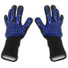 BBQ Gloves 1472°F Heat Resistant Grill Gloves Anti-slip Carbon Fiber BBQ Gloves Oven Gloves Mitts For Barbecue Cooking Baking Welding Cutting